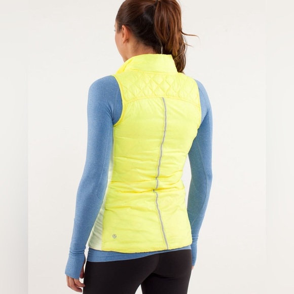 Lululemon What The Fluff Vest Clarity Yellow Rare - Picture 4 of 17